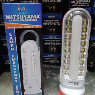 Lampu Emergency Senter Batrai Dan  Charger Mitsuyama MS 6032 // MS 6033