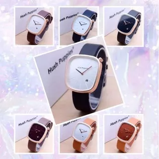 Aksesoris Wanita ? Jam Tangan Wanita Casual Hush Puppies ( Gratis gelang cantik & Baterai cadangan )