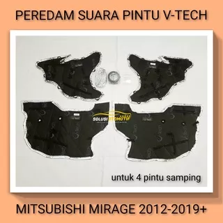 MITSUBISHI MIRAGE 2012-2019+ Peredam Suara Pintu Aksesoris  Variasi Mobil VTECH Ori Plug n Play