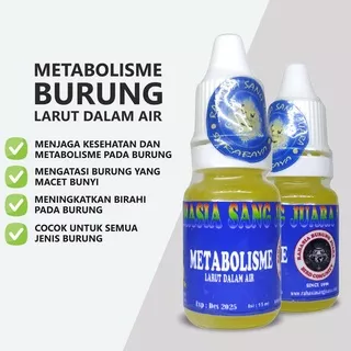 METABOLIS CAIR CRYSTAL RSJ VITAMIN DOPING PENGGACOR BURUNG KENARI KACER MURAI CUCAK HIJAU LOVEBIRD