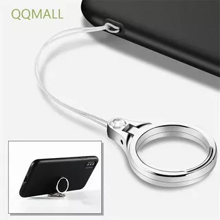QQMALL Mobile Phone Mobile Phone Straps Two-in-one Strap Lanyard Phone Accessories Universal Finger Ring Stand Smartphone Mount Holder Metal Buckle Cell Phone Mount Cord/Multicolor