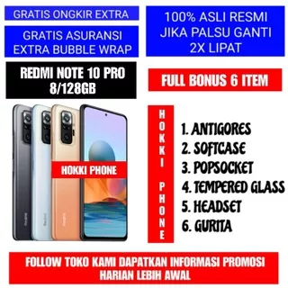 XIAOMI REDMI NOTE 10 PRO RAM 8GB ROM 128GB GARANSI RESMI XIAOMI 2 TAHUN