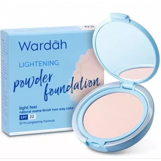 Wardah Lightening Powder Foundation Light Feel 12g | Refill Two Way Cake