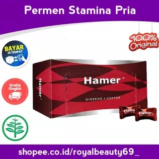 Hamer Candy Original Asli Ginseng & Coffee Permen Kopi Penunjang Performa Pria - Candy B Plus Complex - Akiyo Candy