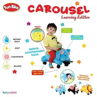 ????? CAROUSEL FUN BIKE BONEKA RIDE ON BISA JADI BANTAL (RODA DITEKUK) Limited