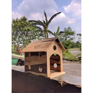 Rumah Kucing Anjing Rumah Burung Besar Ukuran Besar 25x 38 x 40cm