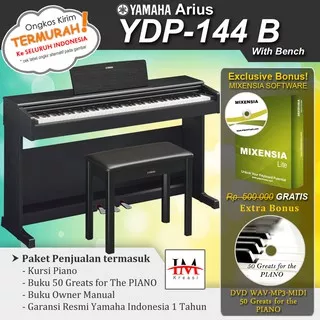 Yamaha Arius YDP 144 / YDP144 -Penerus YDP-143/YDP143 Piano Digital - Putih