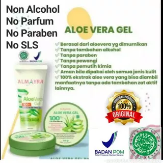 Almayra Aloe vera Gel non alkohol Aloevera gel Almayra non alcohol Aloevera gel Almayra Bandung
