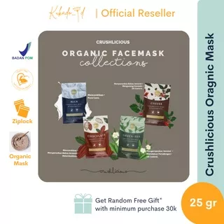 ORGANIC FACEMASK BY CRUSHLICIOUS 25gr/ MASKR ORGANIK