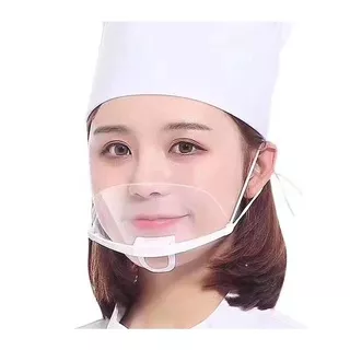 Masker Mulut Dapur Mika Penutup Hidung Mulut Koki Dapur / Kitchen Face Shield Faceshield Mask