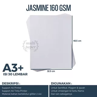Kertas Jasmine A3  Plus isi 30 lembar / Fancy Paper / Kertas Undangan / Paper Flower / Thank You Car