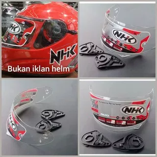 kaca NHK Terminator - visor helm NHK terminantor - flat visor original NHK Terminator - kaca NHK R1 - visor NHK R6 R1 - flat visor NHK gp1000 - rx9 - NHK race pro - gm race pro - kaca Terminator - sticker helm - Rachet helm NHK - baut helm