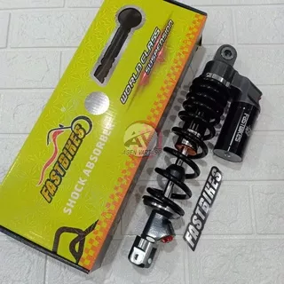 shockbreaker belakang matic model WP full black fast bikes 310mm 330mm shock tabung atas beat mio vario scoopy dll