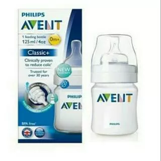 AVENT CLASSIC BOTTLE 125ML/260ML WHITE (SINGLE PACK)