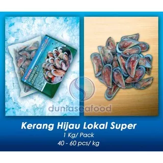 Kerang Hijau Lokal Super 1 kg/pack 40-60 pcs/pack