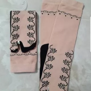 Kaos kaki wanita panjang muslimah motif batik kaos kaki haji umroh