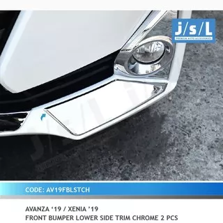 Avanza Xenia 2019 Cover Garnis List Chrome Bemper Depan Samping 2pc