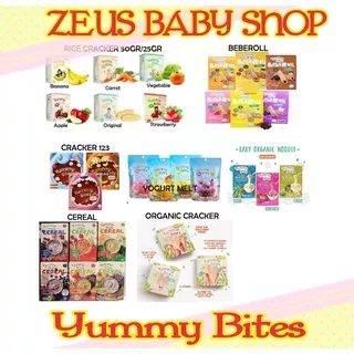 Yummy Bites Baby Rice Cracker / beberoll / Yummy bites cereal / mie baby / mpasi anak / yogurt melts