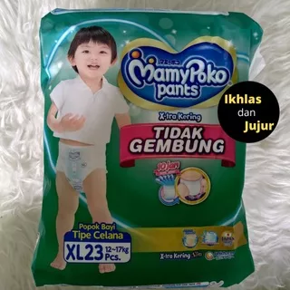MamyPoko Pants Extra Kering XL 23 Slim Popok Bayi XL23 Tidak Gembung