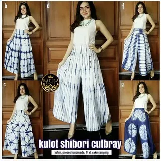 KULOT SHIBORI CUTBRAY KULOT BATIK CEWEK BAWAHAN BATIK WANITA SERAGAM BATIK SOLO CELANA BATIK