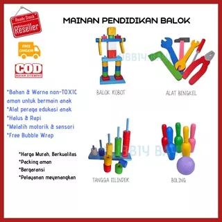BEST SELLER!!!!!!! Mainan Alat Peraga Edukasi Anak Bayi Balita TK PAUD 1 2 3 th mentossori motorik