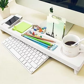 Computer Desk Set Organizer Stationery With Phone Pencil Cup holder / Meja Mini Tempat Organizer Tray Perlengkapan Alat Belajar Tulis Pulpen Pensil Stabilo Gelas Komputer Laptop Drawer Sticky Note Leptop Komputer / Minimalis Murah Cantik