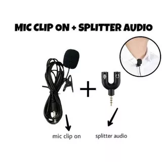 MIC CLIP MICROPHONE CLIP SMARTPHONE LAPTOP TV YOUTUBE VLOG SMULE MIC PENYIAR REPORTER