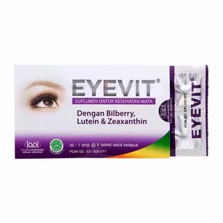 Eyevit tablet vitamin mata per strip isi 6 tablet