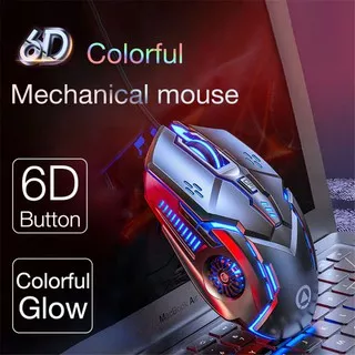 Goera G37 - 3200DPI LED Optical USB Wired Gaming Mouse 7 Buttons PC Silent ergonomic mouse Black