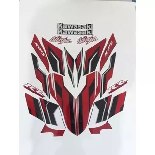 Striping Lis Sticker Kawasaki Ninja RR Se 2012 2013 2014 2015 Merah Meroon Costom