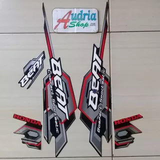 Striping Sticker Motor Honda Beat 2008 Hitam