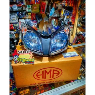 Headlamp Refektor Depan Yamaha Nouvo Z MX Smoke Blue Clear Bening Product HMA NCA Thailand Universal