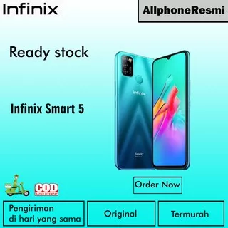 Infinix Smart 5 2/32 Black Cyan Green Original Garansi Resmi