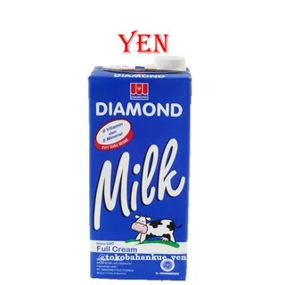 Diamond Full Cream Milk / Susu Cair Fullcream 1000 ml