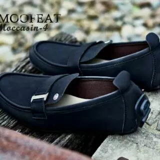 SEPATU SLip on pria MOOFEAT MOCASSIN CASUAL SANTAI PRIA KERJA FORMAL SEMI KULIT