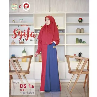 ES - (COD) Gamis Kaos DHIKR SYIFA SERIES Magenta M // Coklat M XL // Navy L XL  // Biru Ungu L XL // DHIKR SABR