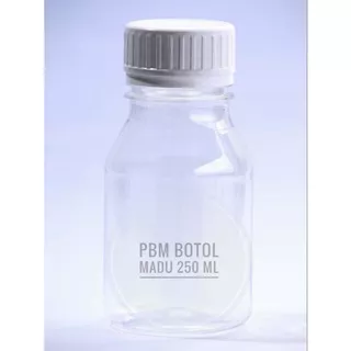 Botol Plastik 250 ml - Botol Madu 250 ml Botol Ps 250 ml - putih / botol murah/Murah