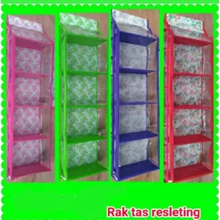 Rak Tas Gantung Karakter Resleting Jumbo / Hanging Bag Organizer / RAK TAS ALAS TRIPLEK gantung Mika tebal 0,20 FULL RESLETING