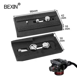 Bexin 501-L90 Quick Release Plate Tripod Ball Head Quick Release Mount QR Base Plate for Manfrotto 501 504 577 701 Tripod Standard Accessory | SKU 1.037.0021 | 501-L90