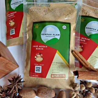 100gr Jahe Merah Bubuk / Ground Red Ginger by REMPAH ALAM 100% murni