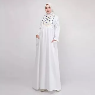 Baju Gamis Wanita Gamis Bodir Simpel Gamis Jumbo baju muslim wanita Gamis Busui Best Seller