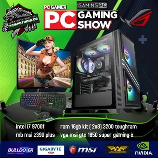 PC Gaming Editing Fullset Lengkap INTEL  CORE i7 9700F VGA GTX1660 6GB pc gaming fullset cpu gaming komputer  pc editing video  pc gaming fullset murah  ssd  ryzen 5 3600  pc gaming ryzen 5 ryzen  pc ryzen 5 3400g  amd ryzen 5 3600  pc editing  pc ryzen 5