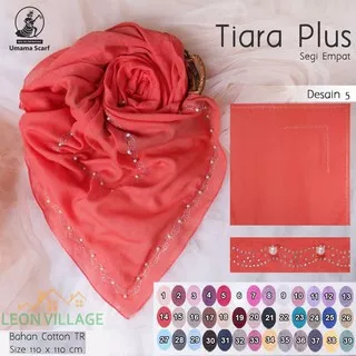 Kerudung TIARA PLUS UMAMA Scarf Hijab Jilbab Segi Empat Mutiara Design 5