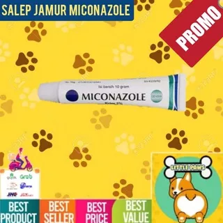 MICONAZOLE CREAM 10gr Obat Saleb Salep Jamur kulit kucing anjing gatal