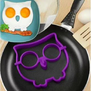 Burung Hantu cetakan omelette telur owl silicone mold bekal anak bento