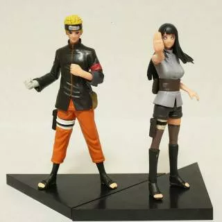 NARUTO : The Last Movie isi 2 - Miniatur Action Figure Topper Pajangan Mainan Naruto & Hinata