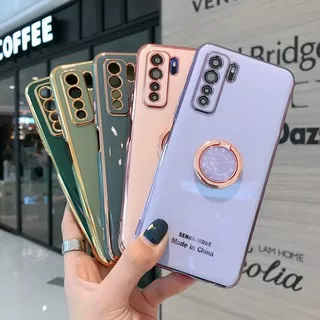 HYX| Casing HP Xiaomi POCO X3 M3 Redmi 5 Plus 9T 9C 7 8 9 9A 7A 8A K20 K30 Note 5 9 9s 7 8 8T Pro Soft 6D Plating Shockproof SENNA MORE Made in China HandPhone Case +Ring