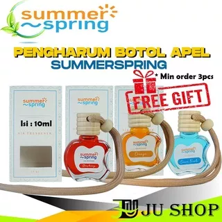 Pengharum Ruangan Toilet Lemari Mobil Kamar Wangi Tahan lama BOTOL APEL pengharum botol apel parfum ruangan summer spring