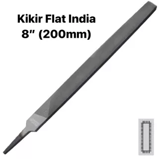 KIKIR FLAT BASTARD 8 INCH / 200 MM UNIQUE STAR KIKIR BESI PLAT LURUS KIKIR BESI INDIA ORIGINAL BAGUS