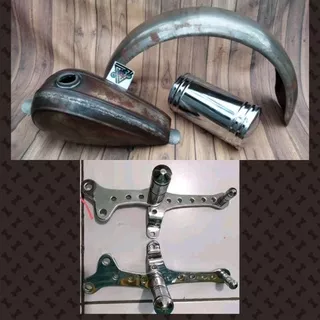 Paket Hemat Chopper Custom Paket Baju Chopper Paket Set Chopper Tangki Peanut Spakbor Slebor Chopper Foostep Chopper